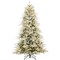 Best Choice Products Pre-Lit Flocked Full Aspen Noble Fir Christmas Tree w/ 2-in-1 Glowing LEDs